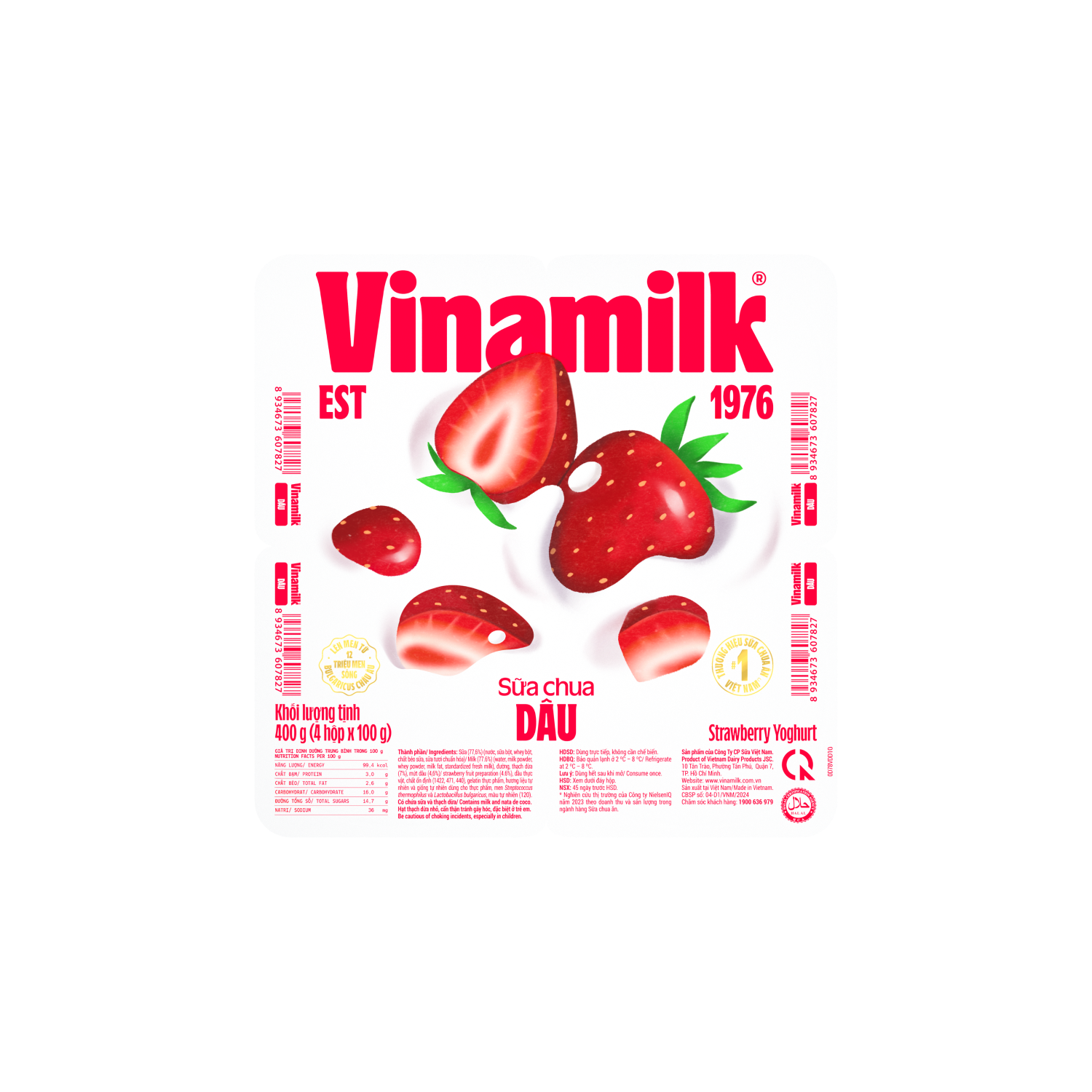 Sữa chua ăn Vinamilk Dâu