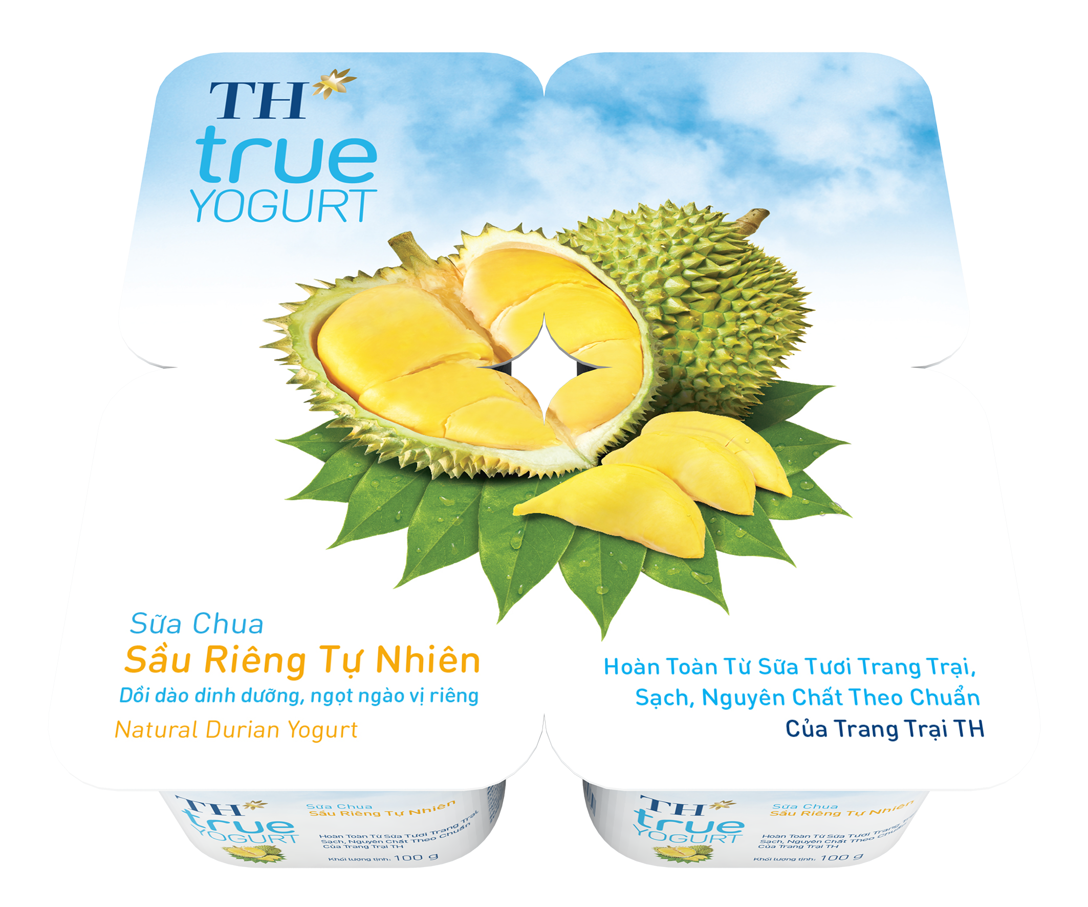 Sữa Chua Ăn TH true YOGURT Sầu Riêng Tự Nhiên