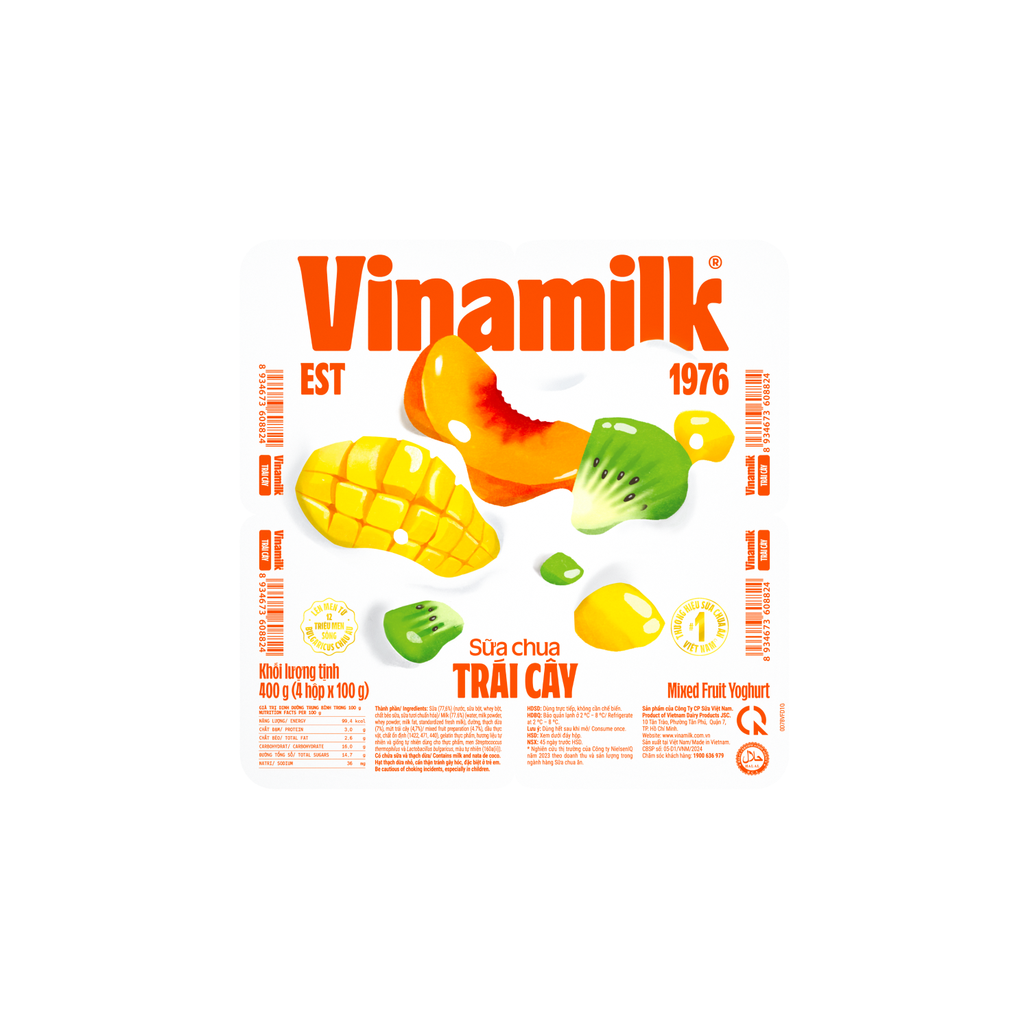 Sữa chua ăn Vinamilk Trái Cây