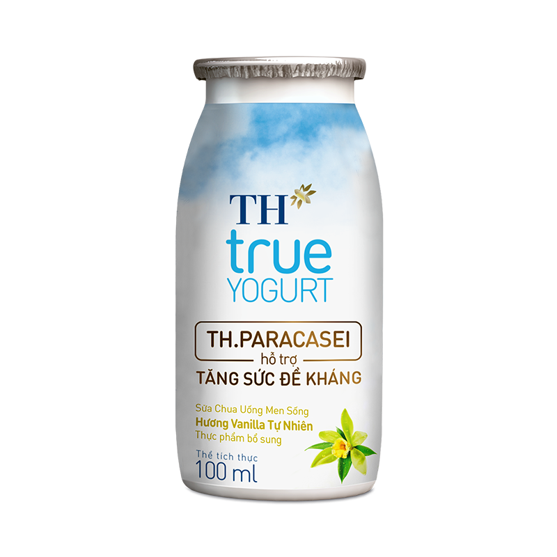 Sữa Chua Uống Men Sống TH true YOGURT Hương Vanilla Tự Nhiên
