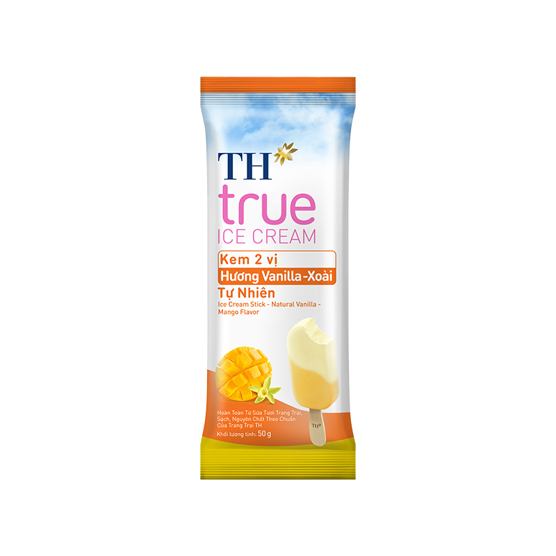 Kem Que Hương Vanilla Xoài Tự Nhiên TH true ICE CREAM