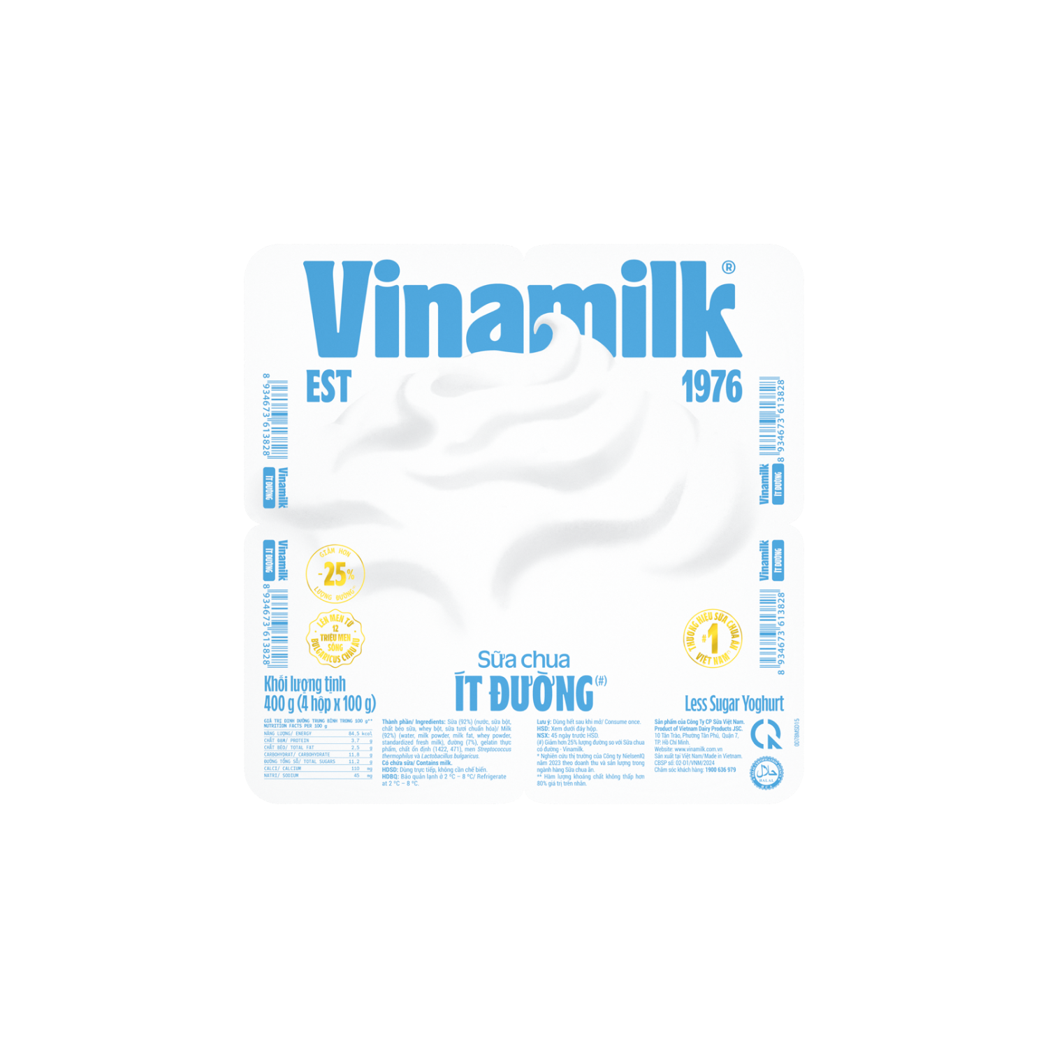 Sữa chua ăn Vinamilk Ít Đường
