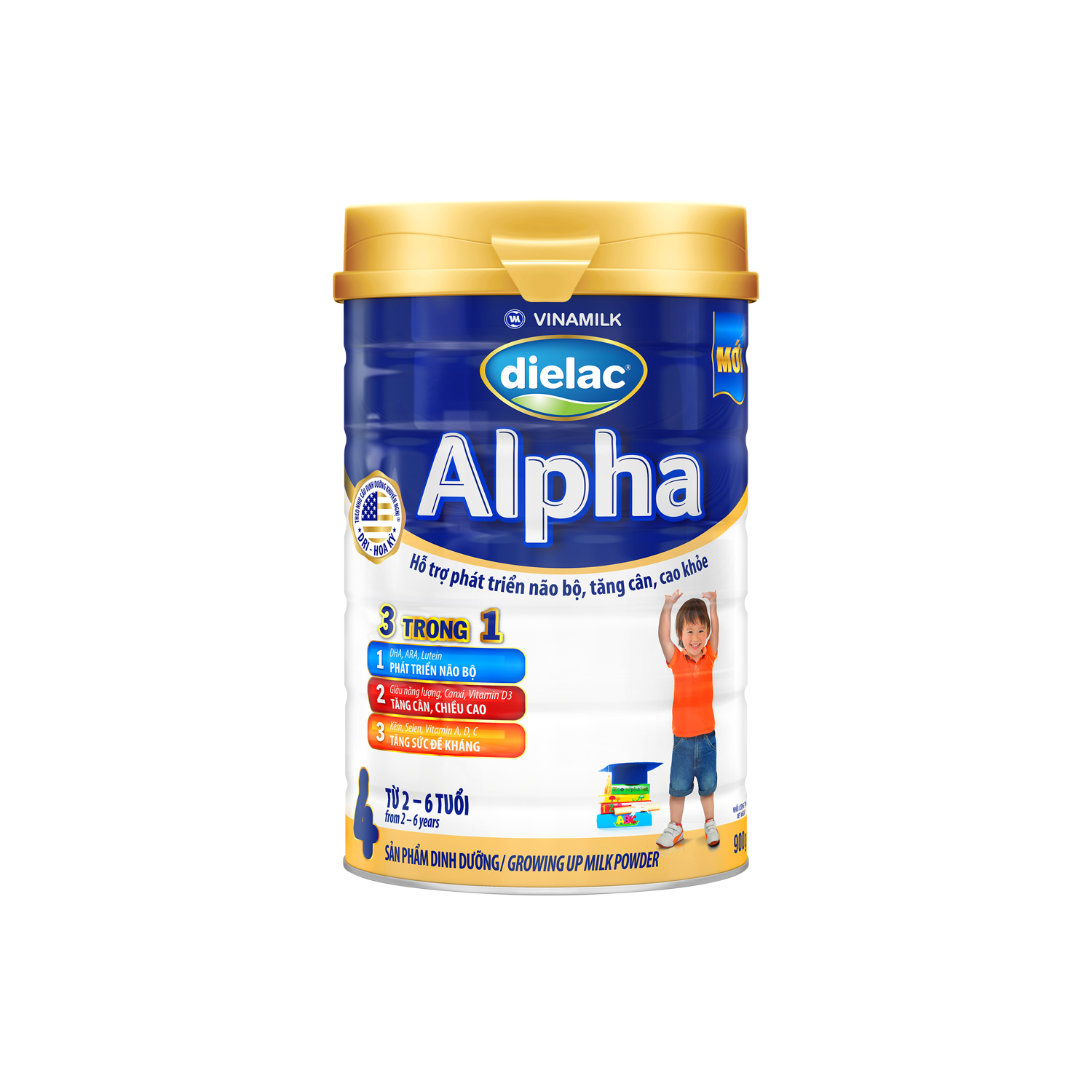 Sữa bột trẻ em Dielac Alpha 4 (2-6 tuổi)
